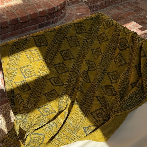 Cotton Throw Blanket Hand Block Printed - Picture 14 of 16